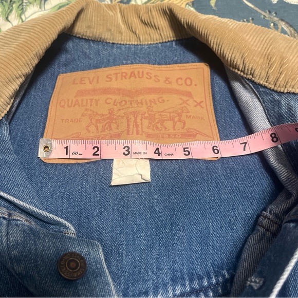 Vintage Retro 80s Levi Strauss Denim Duster Coat/Jacket SZ M USA Big Paper Tag - Picture 4 of 12